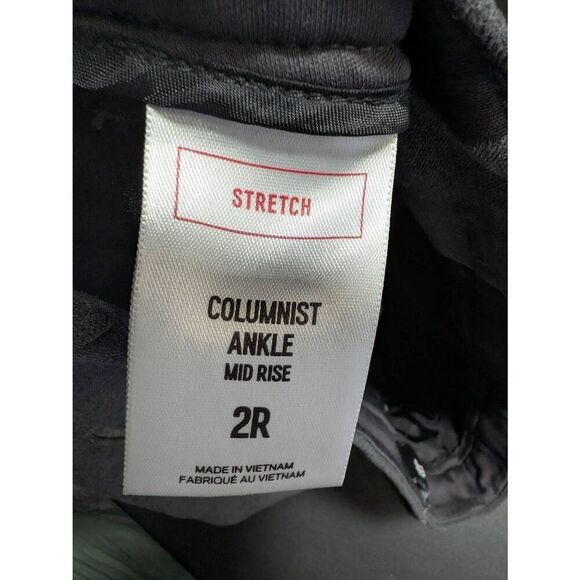 Express Columnist Ankle Mid Rise Pants Size Gray Flat Front Pockets Womens Size - Picture 6 of 6